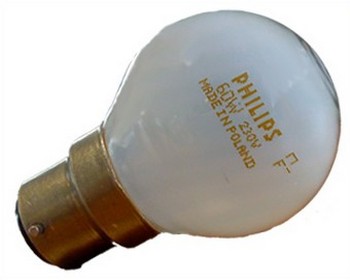 Ampoule P45 Philips B22 230V - 60W