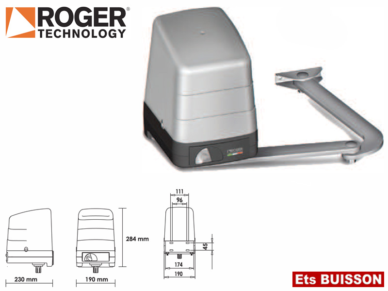 Roger Technology -BH23/282- Motoréducteur Brushless