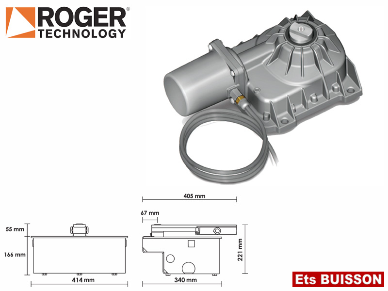 Roger Technology -BR21/351- Motoréducteur Brushless