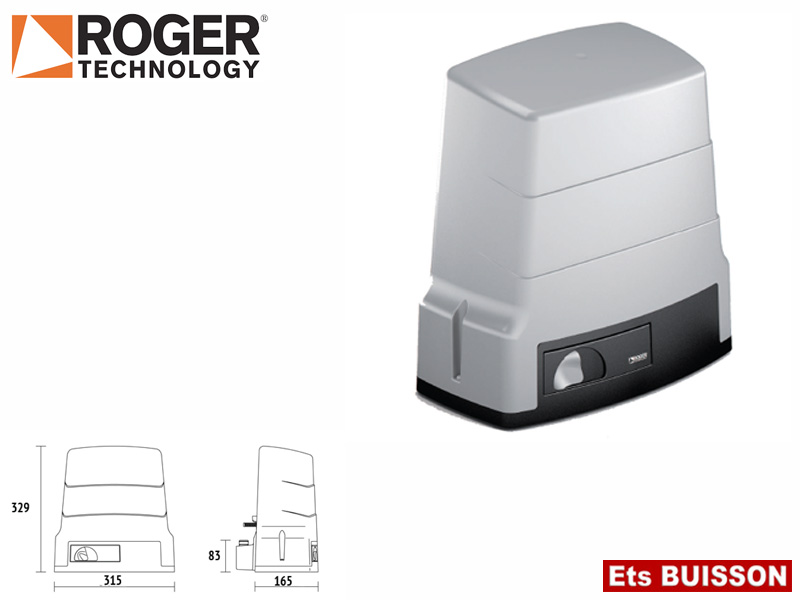 Roger Technology - H30/643 - Motoréducteur 230V AC jusqu'à 600Kg