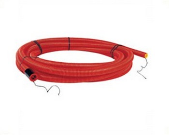 Gaine TPC double paroi rouge diamètre 40 longueur 25m