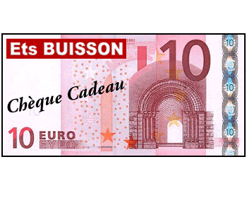 Chèque cadeau de  10 Euros