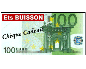 Chèque cadeau de 100 Euros