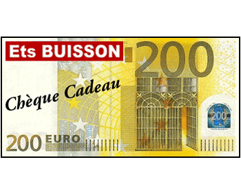 Chèque cadeau de 200 Euros