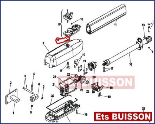 FAAC 415 230- Système déverr. N°9 Référence 60202145