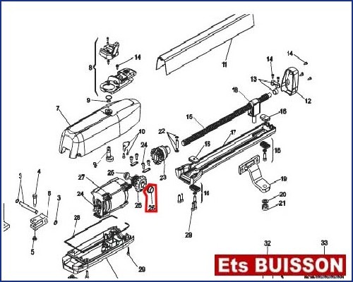 FAAC 413 Bride fixation N°25 Référence 60202165