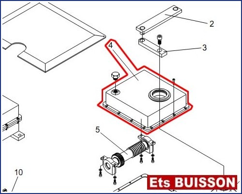 BENINCA DU.350V - Carter N°4 Ref. 9686016