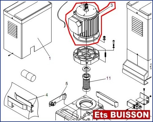 BENINCA RI.15M - Moteur N°3 Ref 9686045