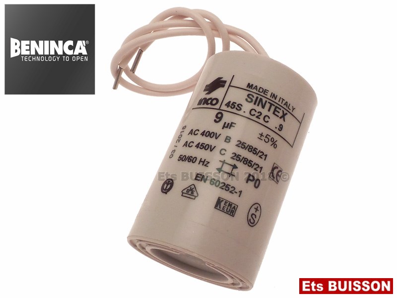 BENINCA - Condensateur 9µf - Réf. 9686324