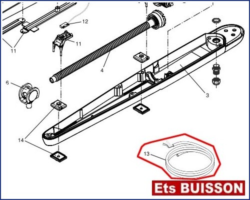 BENINCA BOB24 - Câble alimentation N°13 Référence 9686882