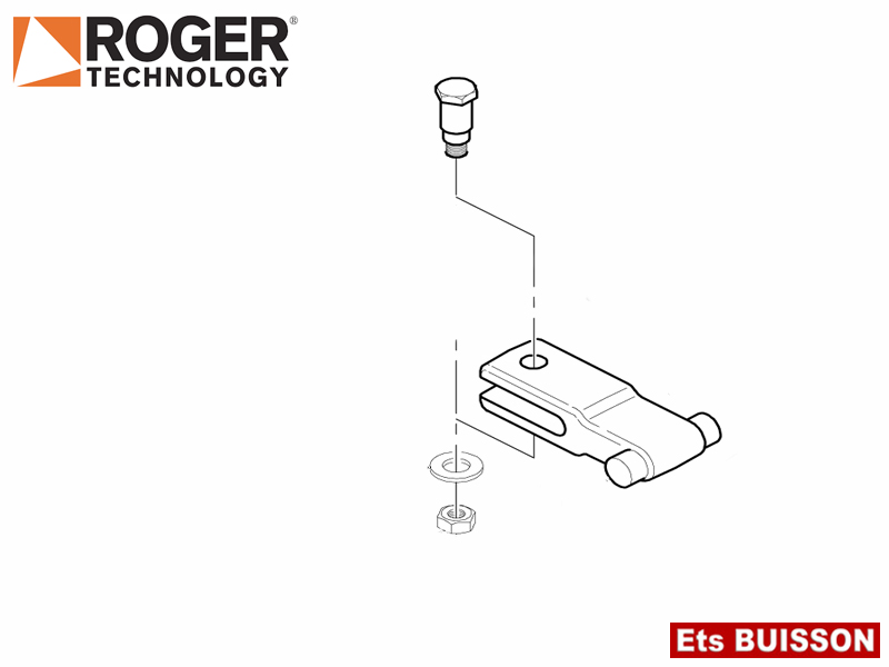 Roger Technology - R20 - Etrier de fixation de vérin