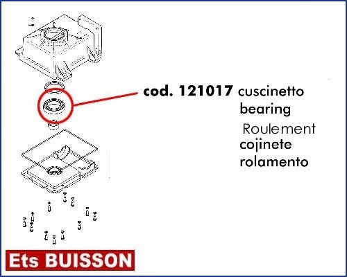 DEA GHOST 200 - Roulement référence 121017