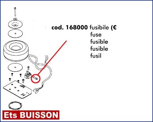 DEA Gulliver - Fusible référence 168000