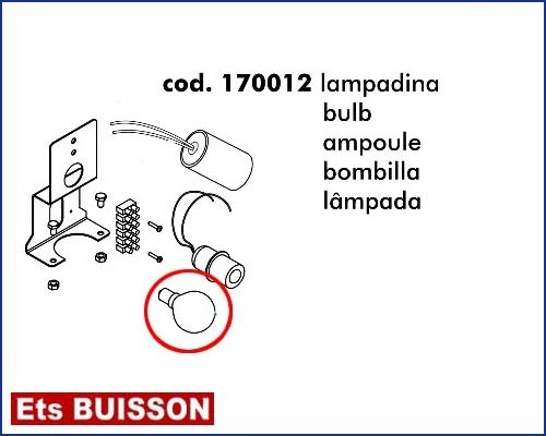 DEA LIVI 900 - Ampoule référence 170012