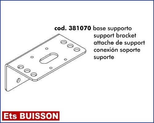 DEA Angolo - Attache de support référence 381070