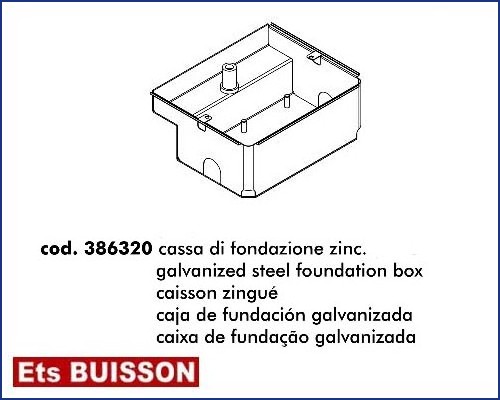 DEA GHOST 200 - Caisson zinqué référence 386320