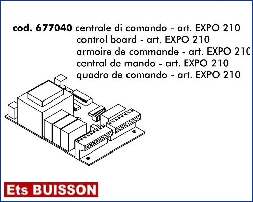 DEA - EXPO 210 - Carte éléctronique Réf : 677040