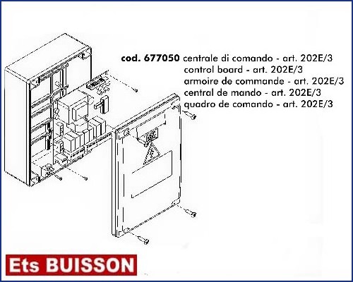 DEA - Carte éléctronique - Armoire de commande référence 677050