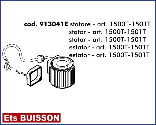 DEA Gulliver - Stator - art. 1500T-1501T référence 913041E