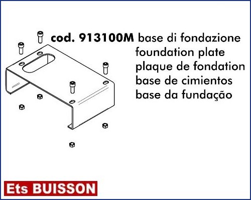 DEA Gulliver - Plaque de fondation référence 913100M