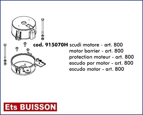 DEA LIVI 400/800 - Protection moteur - art. 800 réf : 915070H