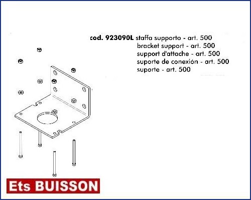 DEA LIVI 500 - Support d'attache - art. 500 référence 923090L