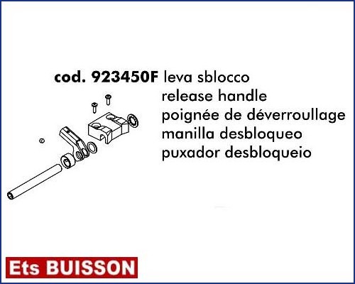 DEA LIVI 900 - Poignée de déverrouillage référence 923450F