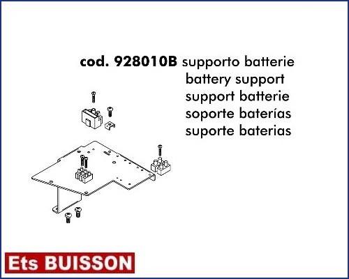 DEA Geko - Support batterie référence 928010B