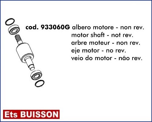 DEA LIVI 900 - Arbre moteur - non rev. référence 933060G