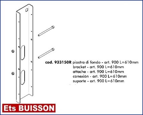 DEA LIVI 900 - Attache - art. 900 L=610mm référence 933150R