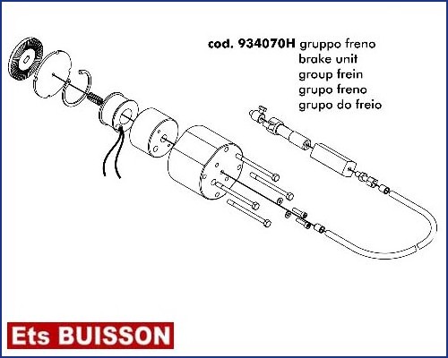 DEA Will - Groupe frein référence 934070H