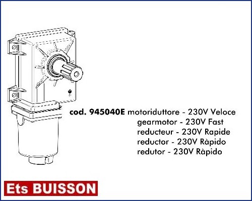 DEA Stop - Réducteur - 230V Rapide référence 945040E