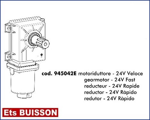 DEA Stop - Réducteur - 24V Rapide référence 945042E