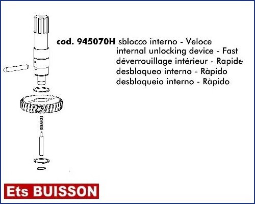 DEA Stop - Déverrouillage intérieur rapide référence 945070H
