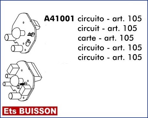 DEA Carte éléctronique - Carte - art. 105 référence A41001