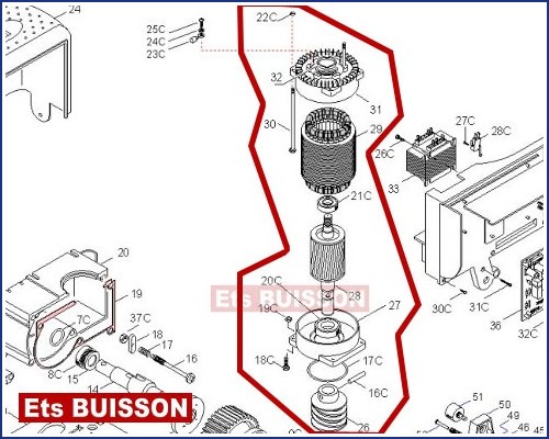 CAME BK Groupe moteur BK 1800 119RIBK020