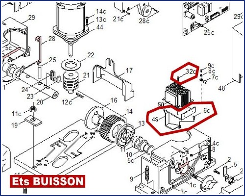 CAME BX241-246 Etrier support pour batterie 119RIBX019