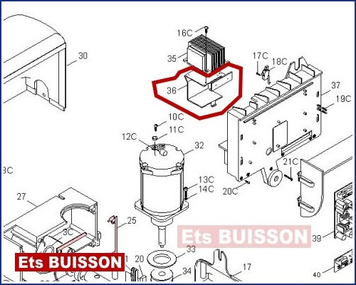 CAME BX-E241 Etrier de support pour batterie 119RIBX021