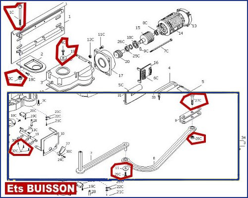 CAME FERNI F1000/F1024/F1100 Conditionnement access. 119RID096