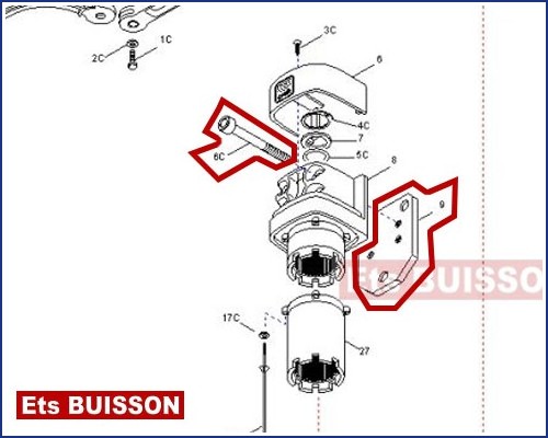 CAME FLEX F500 Base de fixation 119RID143 (6C-9)