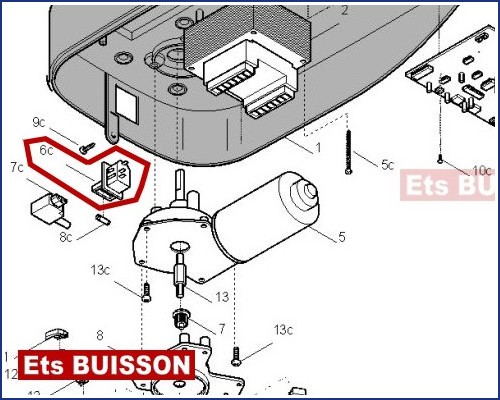 CAME VER V600 Prise avec porte-fusible 119RIE127 (6C)