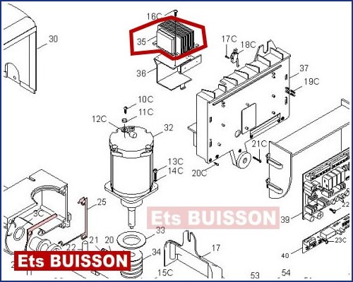 CAME BX-E241 Transformateur 119RIR122 (35)