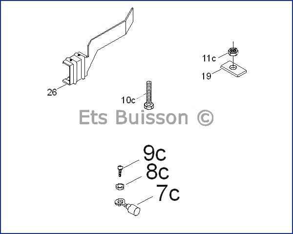 CAME BX246 Conditionnement accessoires 119RIY037