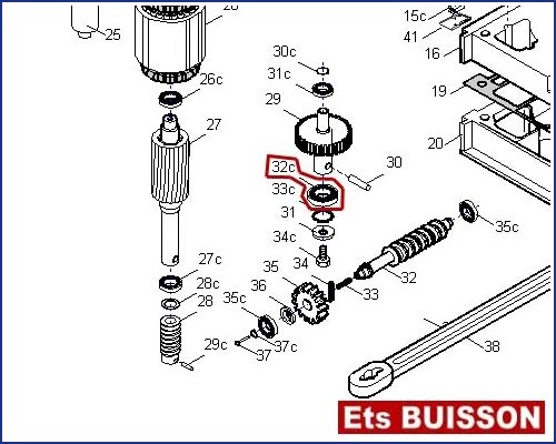 CAME FAST Roulement N°32C - Ref : 119RLM5026