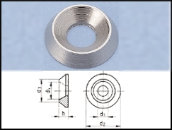 Rondelle cuvette acier galvanisé